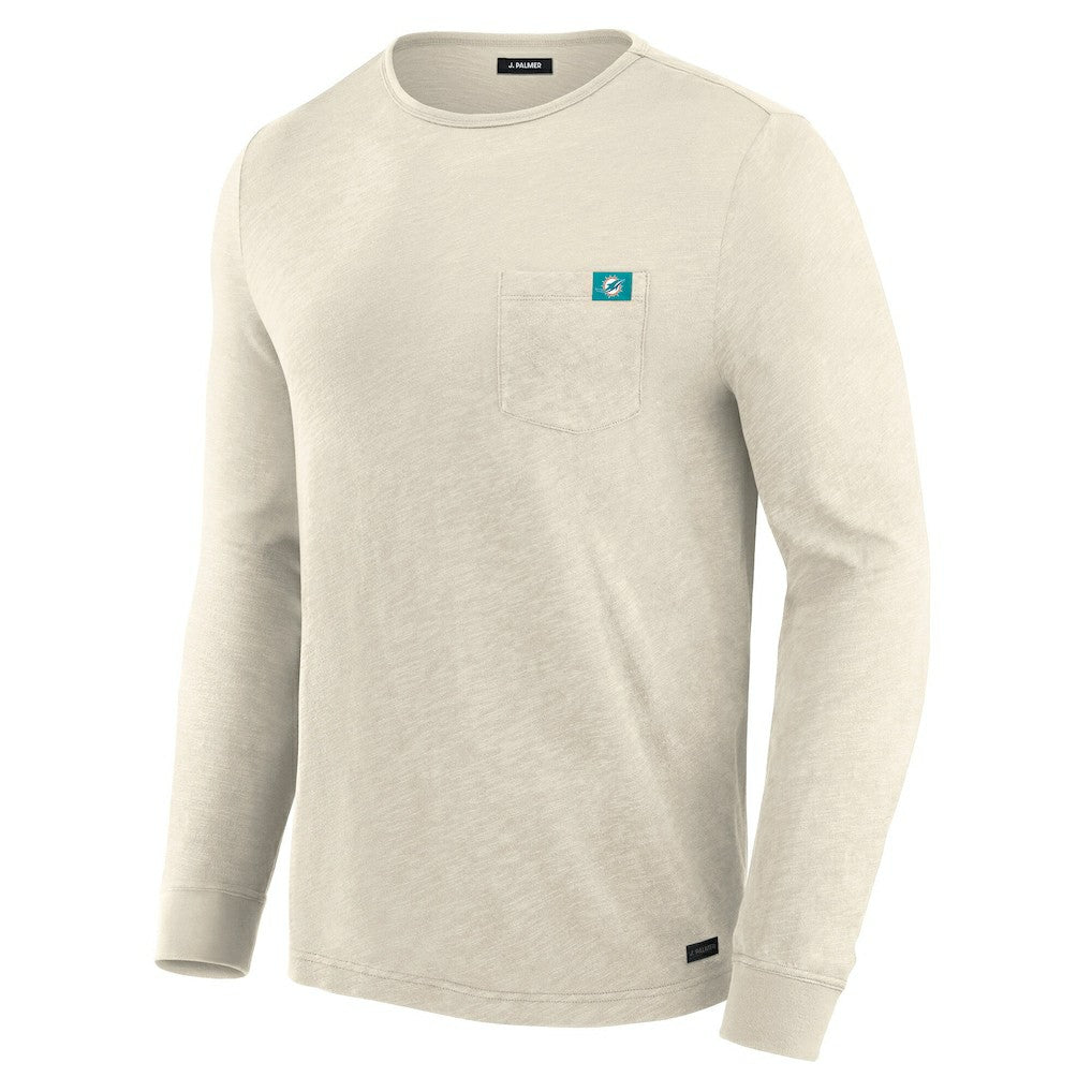 Miami Dolphins J. Palmer In-The-Pocket Long Sleeve T-Shirt - Cream cheap