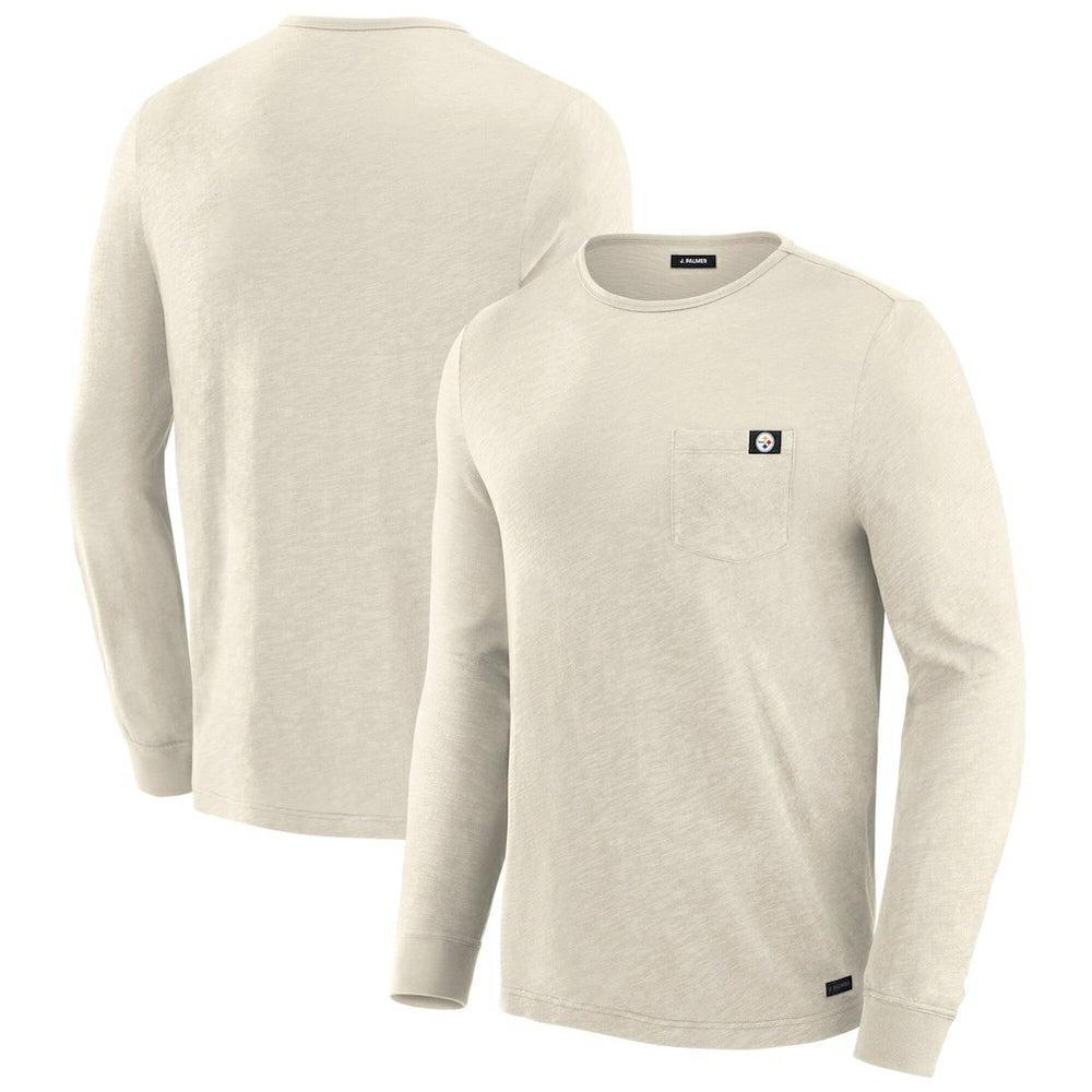 Pittsburgh Steelers J. Palmer In-The-Pocket Long Sleeve T-Shirt - Cream for sale