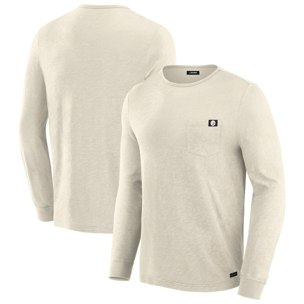 Pittsburgh Steelers J. Palmer In-The-Pocket Long Sleeve T-Shirt - Cream for sale