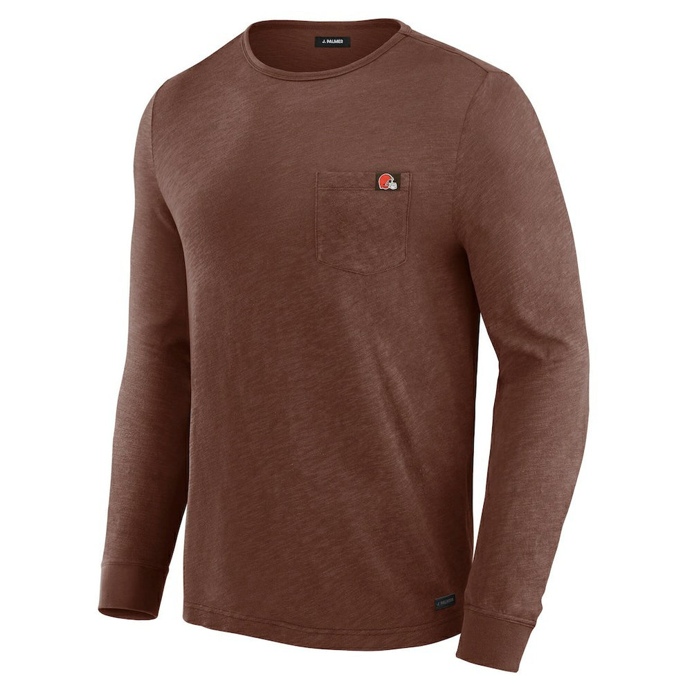 Cleveland Browns J. Palmer In-The-Pocket Long Sleeve T-Shirt - Tan discount