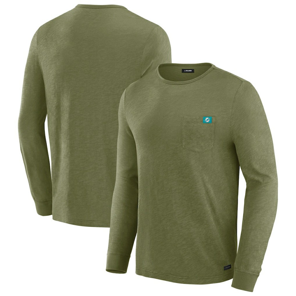 Miami Dolphins J. Palmer In-The-Pocket Long Sleeve T-Shirt - Olive discount