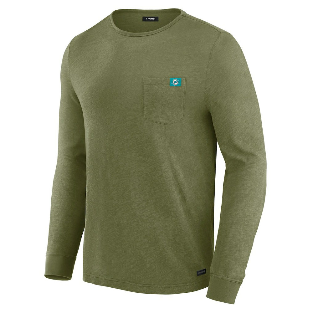 Miami Dolphins J. Palmer In-The-Pocket Long Sleeve T-Shirt - Olive discount