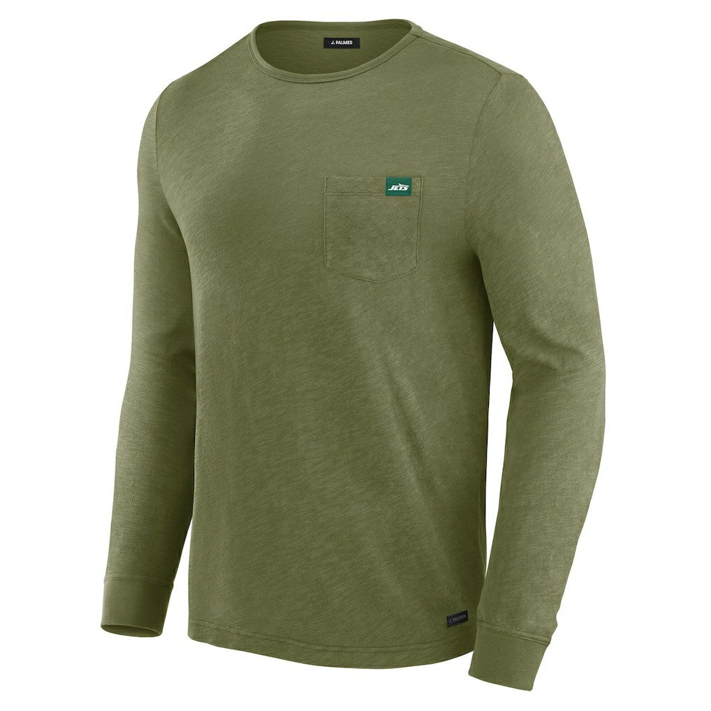 New York Jets J. Palmer In-The-Pocket Long Sleeve T-Shirt - Olive online