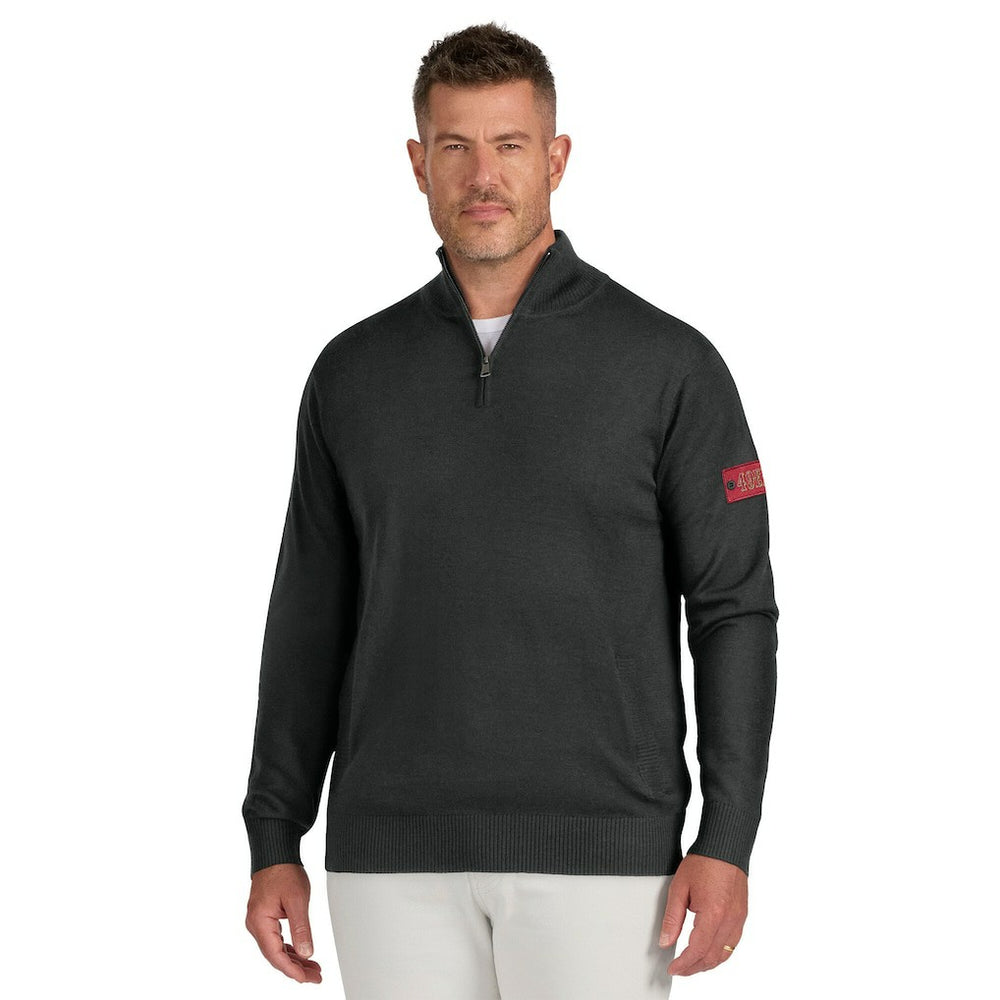 San Francisco 49ers J. Palmer Franchise Quarter-Zip Sweater - Black sale