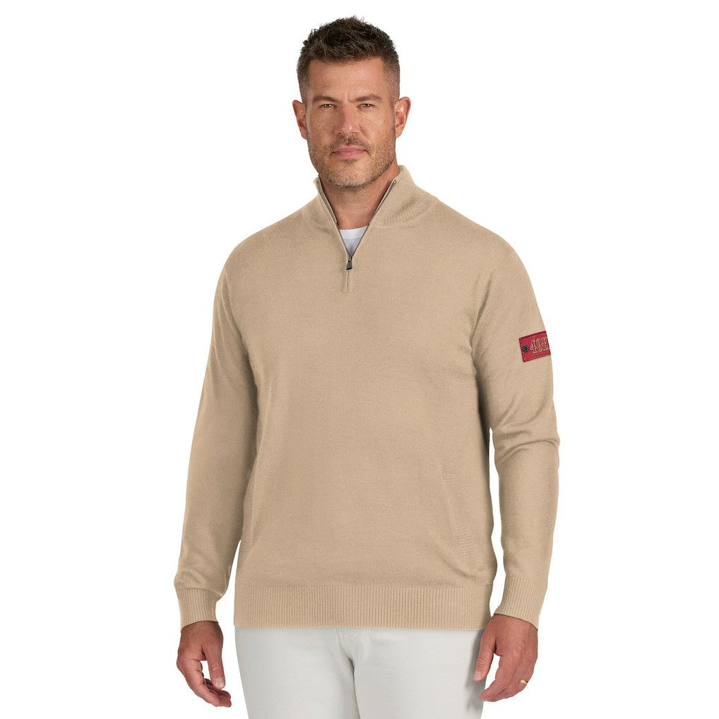 San Francisco 49ers J. Palmer Franchise Quarter-Zip Sweater - Tan discount