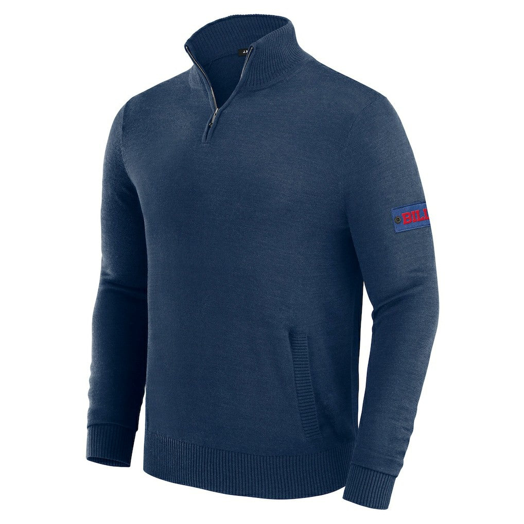 Buffalo Bills J. Palmer Franchise Quarter-Zip Sweater - Navy cheap