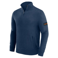Chicago Bears J. Palmer Franchise Quarter-Zip Sweater - Navy sale