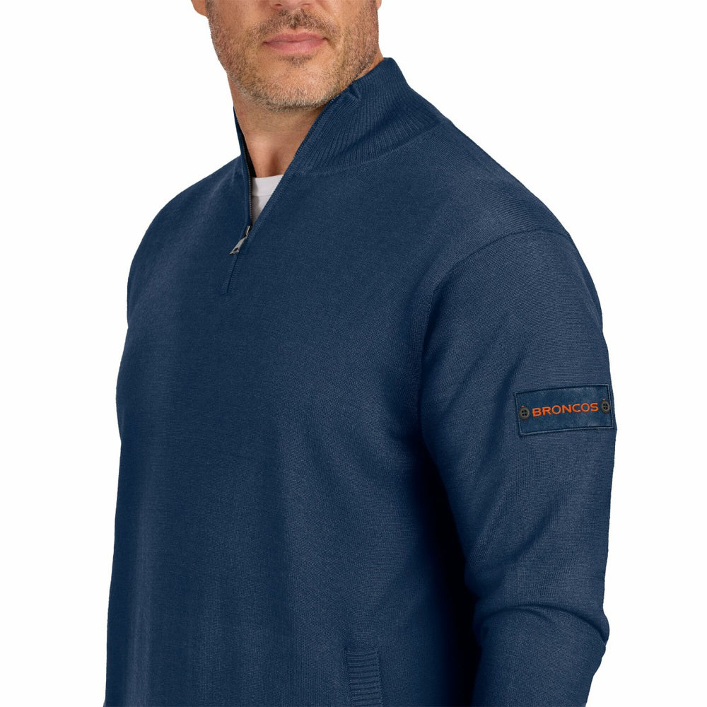 Denver Broncos J. Palmer Franchise Quarter-Zip Sweater - Navy for sale