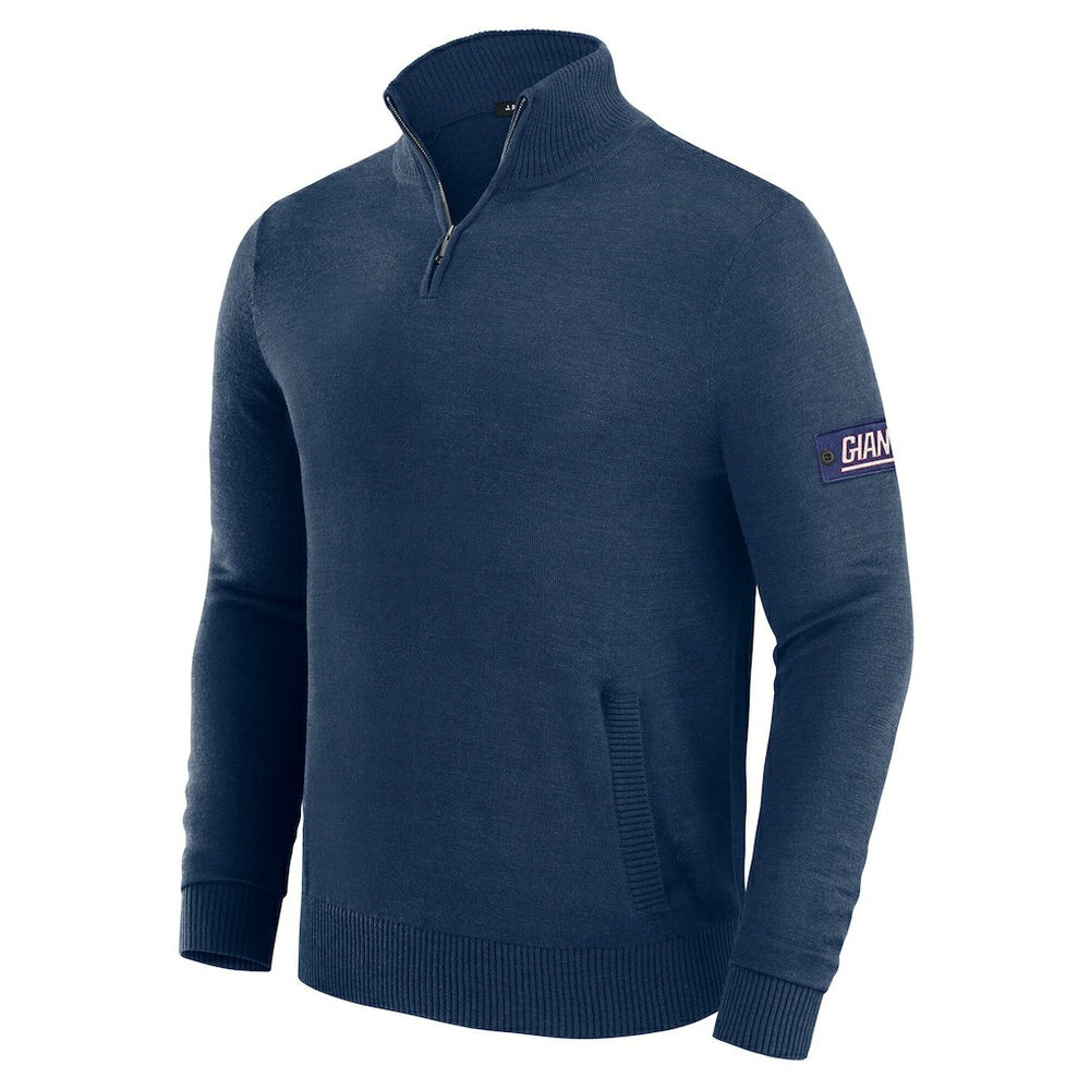 New York Giants J. Palmer Franchise Quarter-Zip Sweater - Navy discount