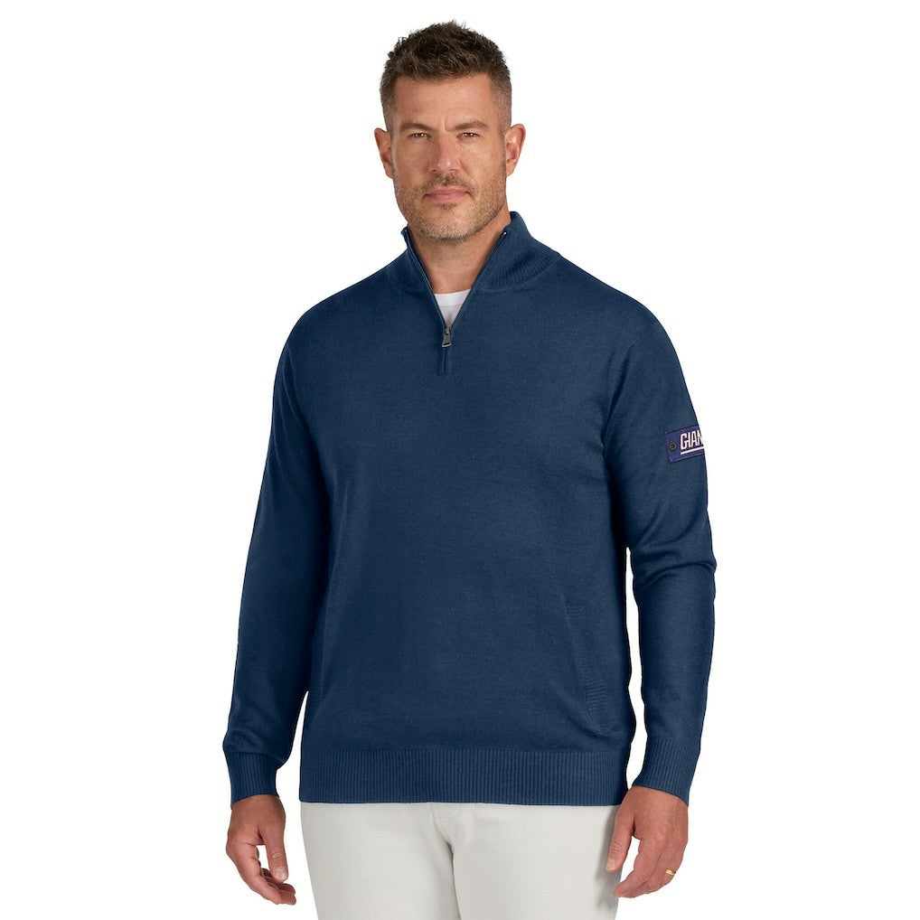 New York Giants J. Palmer Franchise Quarter-Zip Sweater - Navy discount