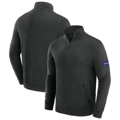 Baltimore Ravens J. Palmer Franchise Quarter-Zip Sweater - Black on sale
