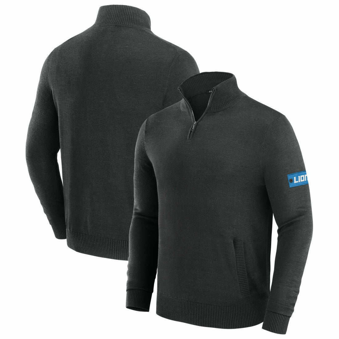 Detroit Lions J. Palmer Franchise Quarter-Zip Sweater - Black for sale