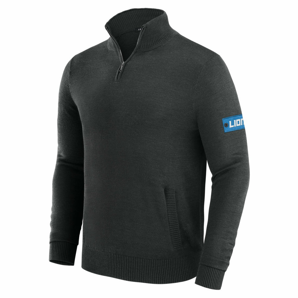 Detroit Lions J. Palmer Franchise Quarter-Zip Sweater - Black for sale