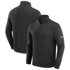 Minnesota Vikings J. Palmer Franchise Quarter-Zip Sweater - Black online