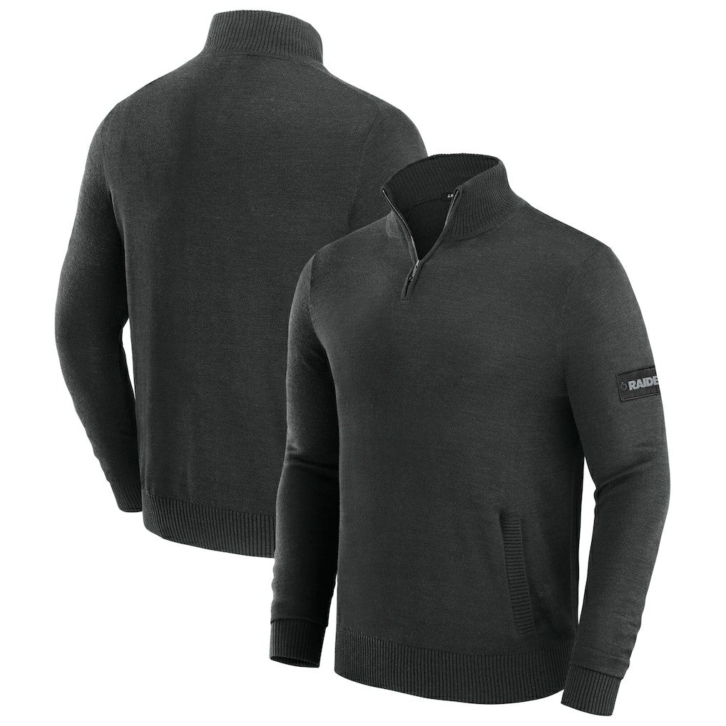 Las Vegas Raiders J. Palmer Franchise Quarter-Zip Sweater - Black online