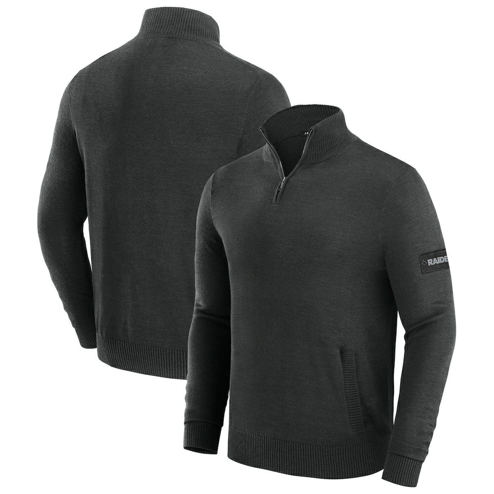 Las Vegas Raiders J. Palmer Franchise Quarter-Zip Sweater - Black online