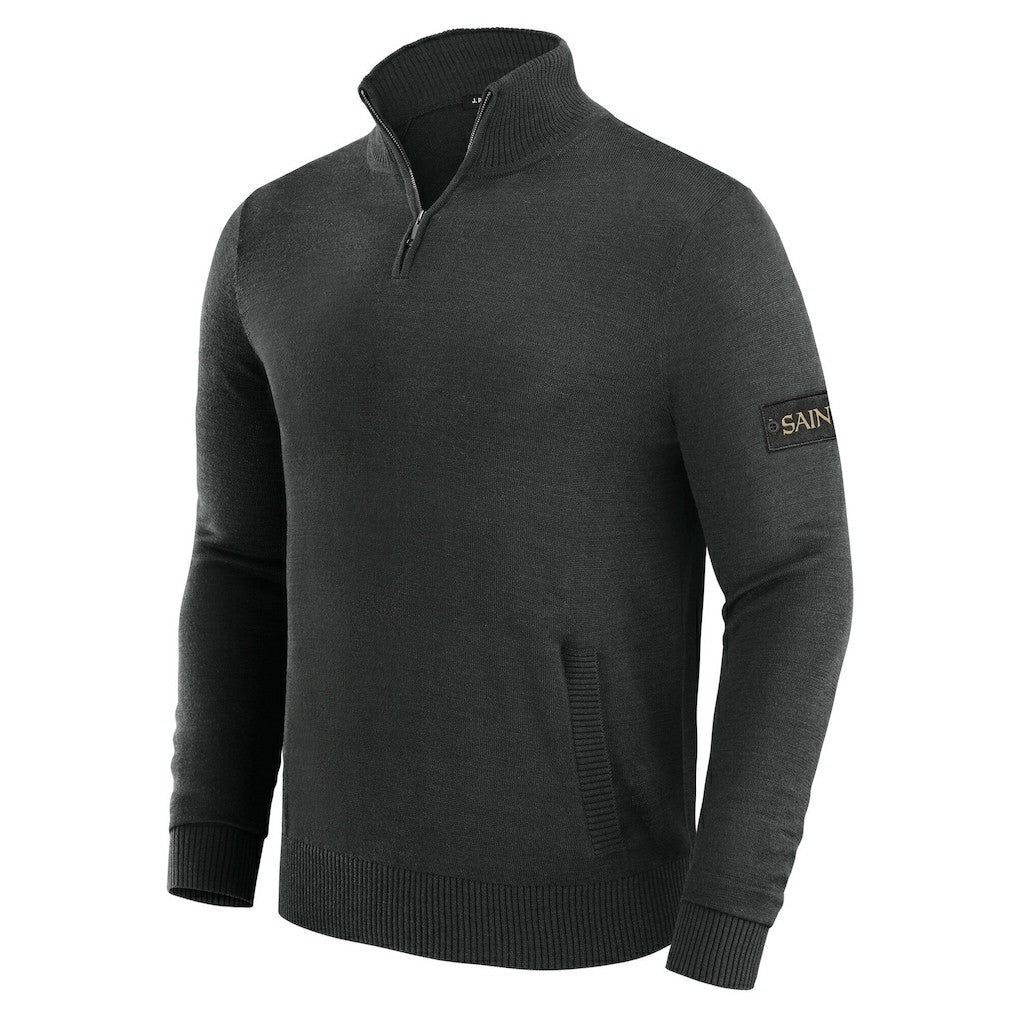 New Orleans Saints J. Palmer Franchise Quarter-Zip Sweater - Black discount