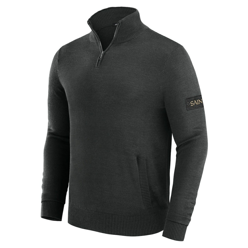 New Orleans Saints J. Palmer Franchise Quarter-Zip Sweater - Black discount