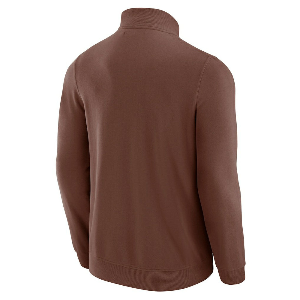 Cleveland Browns J. Palmer QB1 Full-Zip Sweatshirt - Tan on sale