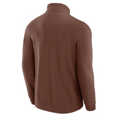 Cleveland Browns J. Palmer QB1 Full-Zip Sweatshirt - Tan on sale