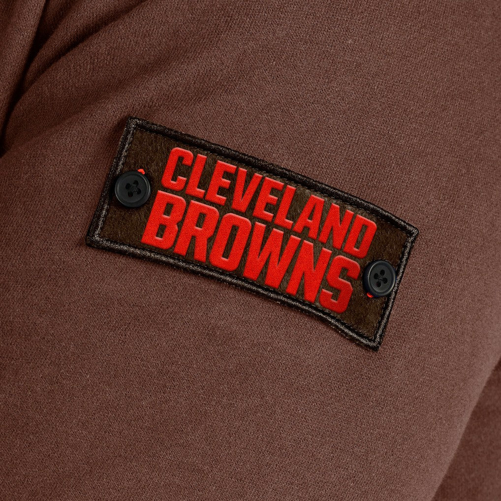Cleveland Browns J. Palmer QB1 Full-Zip Sweatshirt - Tan on sale