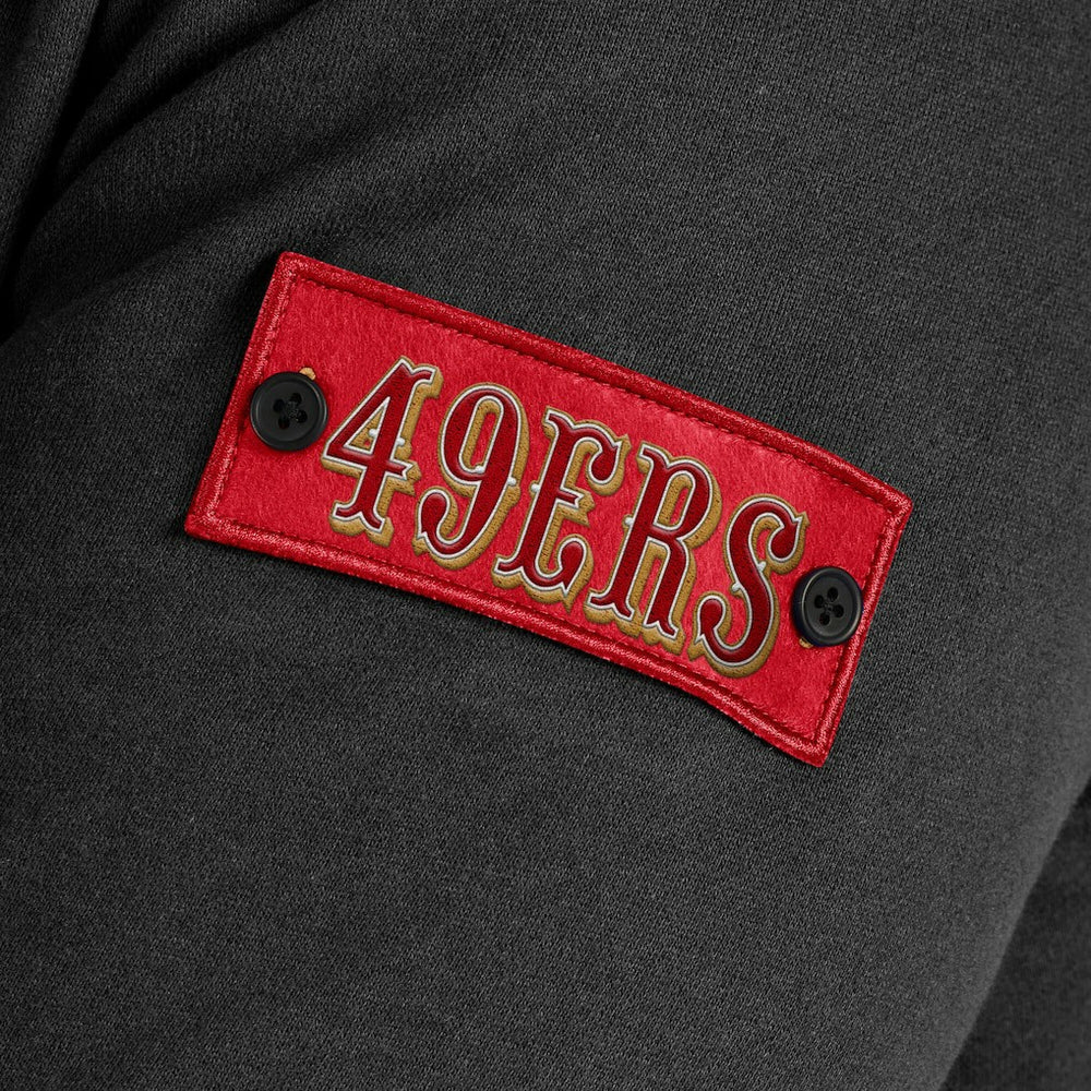 San Francisco 49ers J. Palmer QB1 Full-Zip Sweatshirt - Black for sale