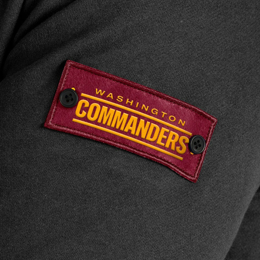 Washington Commanders J. Palmer QB1 Full-Zip Sweatshirt - Black on sale
