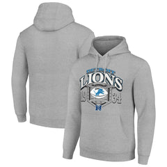 Detroit Lions Starter 80s Retro Pullover Hoodie - Heather Gray for sale