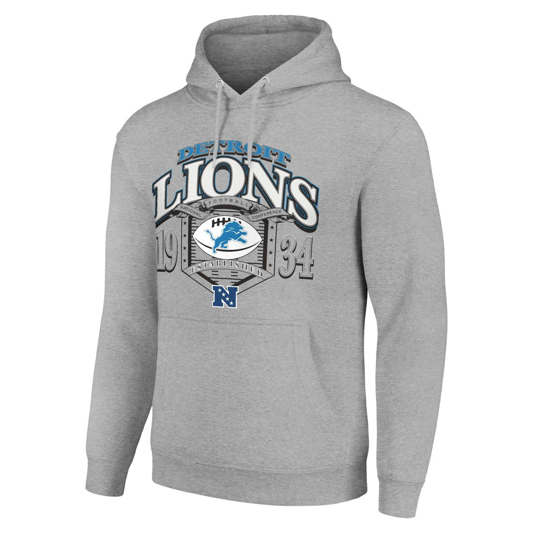 Detroit Lions Starter 80s Retro Pullover Hoodie - Heather Gray for sale