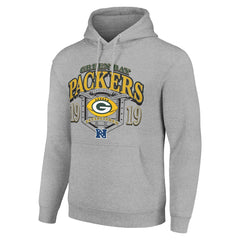 Green Bay Packers Starter 80s Retro Pullover Hoodie - Heather Gray discount