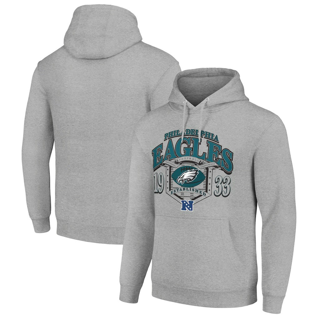 Philadelphia Eagles Starter 80s Retro Pullover Hoodie - Heather Gray sale