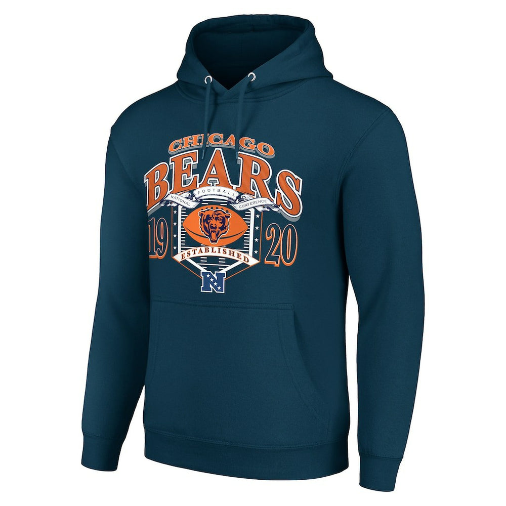Chicago Bears Starter 80s Retro Pullover Hoodie - Navy sale