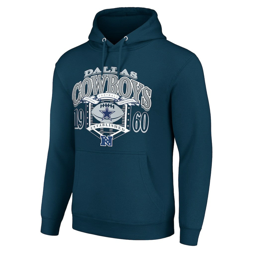Dallas Cowboys Starter 80s Retro Pullover Hoodie - Navy cheap