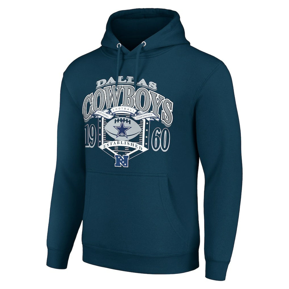 Dallas Cowboys Starter 80s Retro Pullover Hoodie - Navy cheap