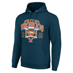 Denver Broncos Starter 80s Retro Pullover Hoodie - Navy on sale