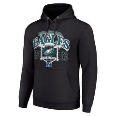 Philadelphia Eagles Starter 80s Retro Pullover Hoodie - Black on sale