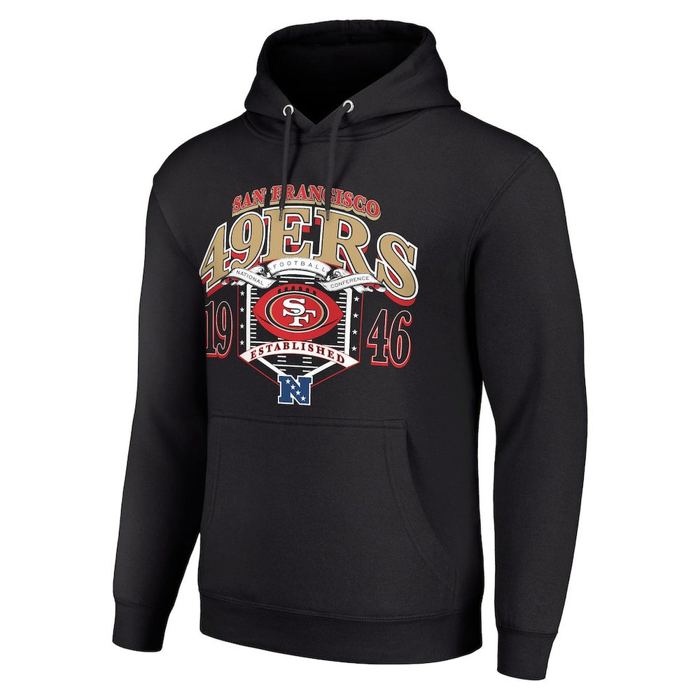 San Francisco 49ers Starter 80s Retro Pullover Hoodie - Black sale