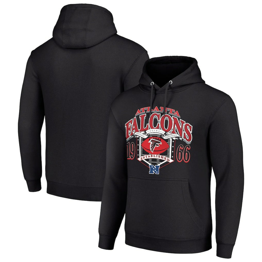 Atlanta Falcons Starter 80s Retro Pullover Hoodie - Black on sale