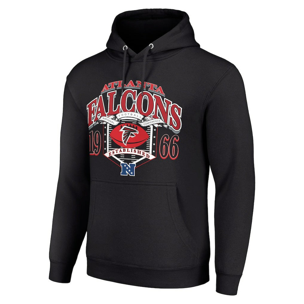 Atlanta Falcons Starter 80s Retro Pullover Hoodie - Black on sale
