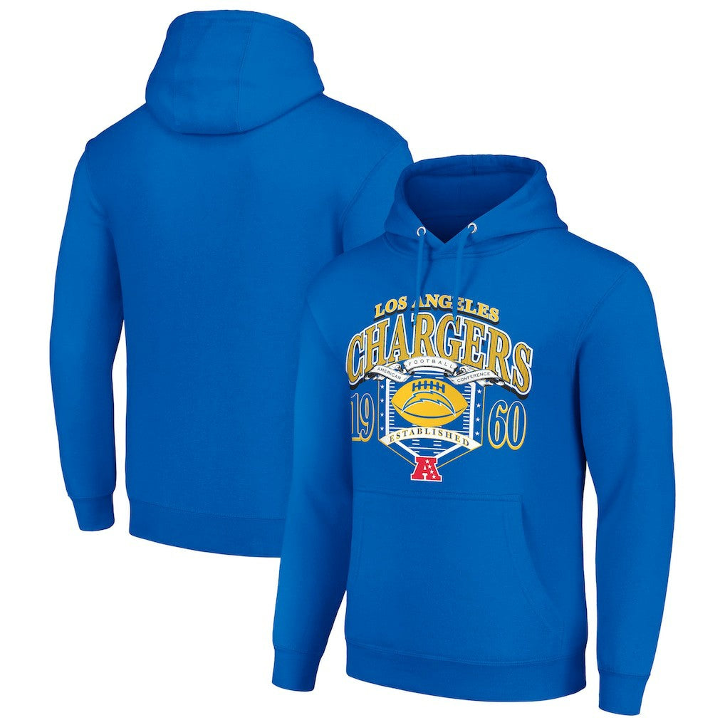 Los Angeles Chargers Starter 80s Retro Pullover Hoodie - Royal discount