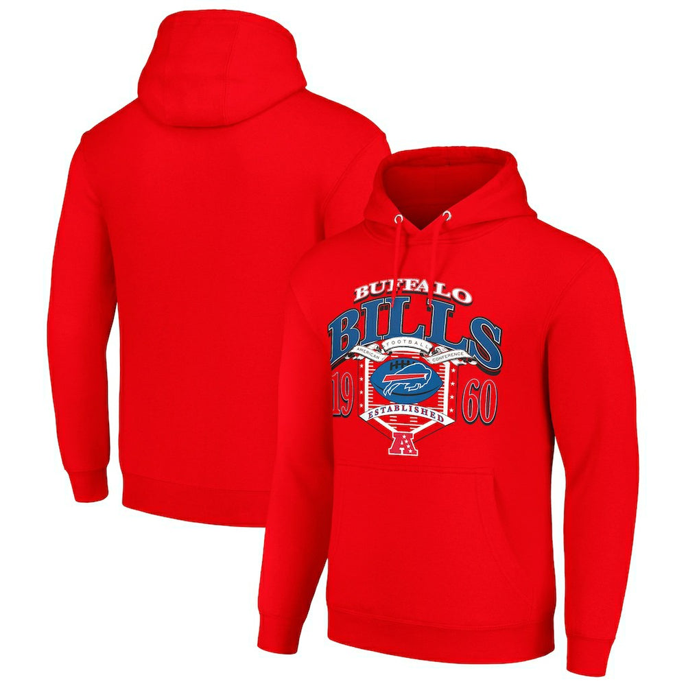 Buffalo Bills Starter 80s Retro Pullover Hoodie - Red cheap