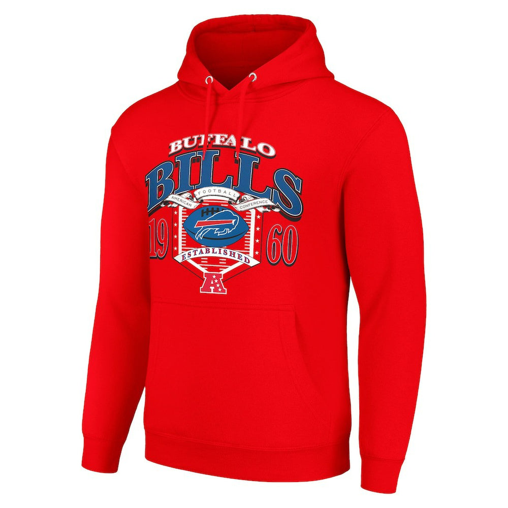 Buffalo Bills Starter 80s Retro Pullover Hoodie - Red cheap