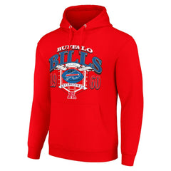 Buffalo Bills Starter 80s Retro Pullover Hoodie - Red cheap