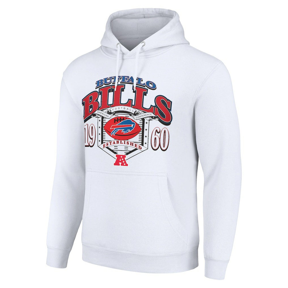 Buffalo Bills Starter 80s Retro Pullover Hoodie - White for sale