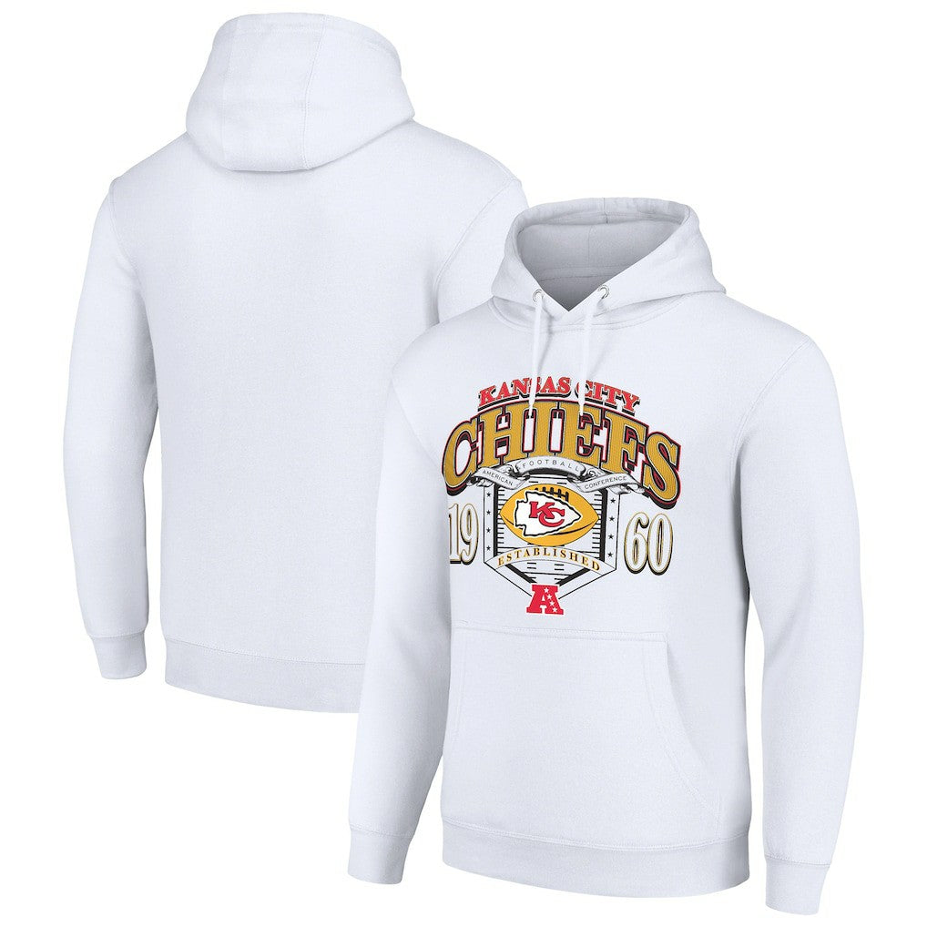 Kansas City Chiefs Starter 80s Retro Pullover Hoodie - White online