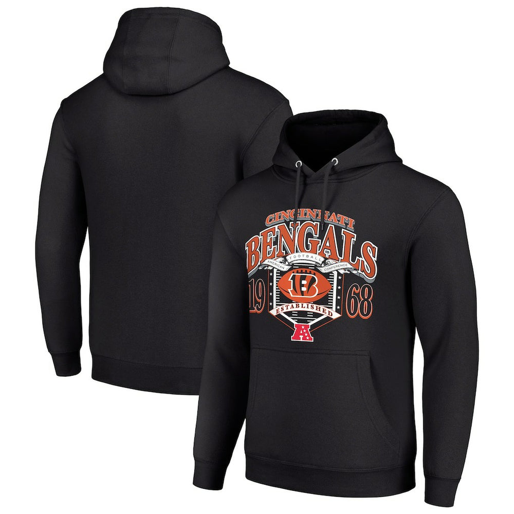 Cincinnati Bengals Starter 80s Retro Pullover Hoodie - Black online