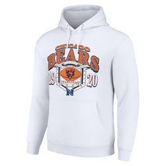 Chicago Bears Starter 80s Retro Pullover Hoodie - White online