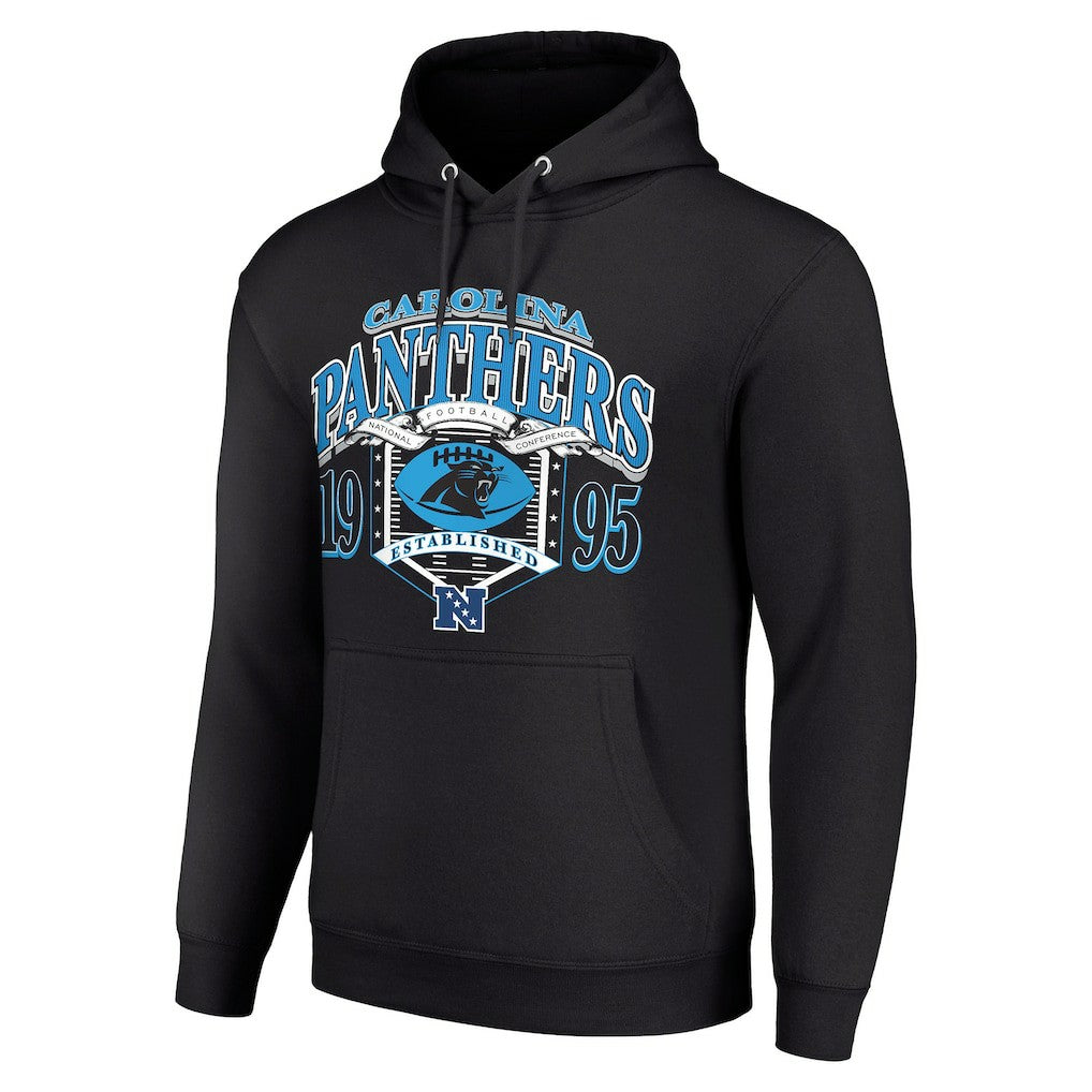 Carolina Panthers Starter 80s Retro Pullover Hoodie - Black discount