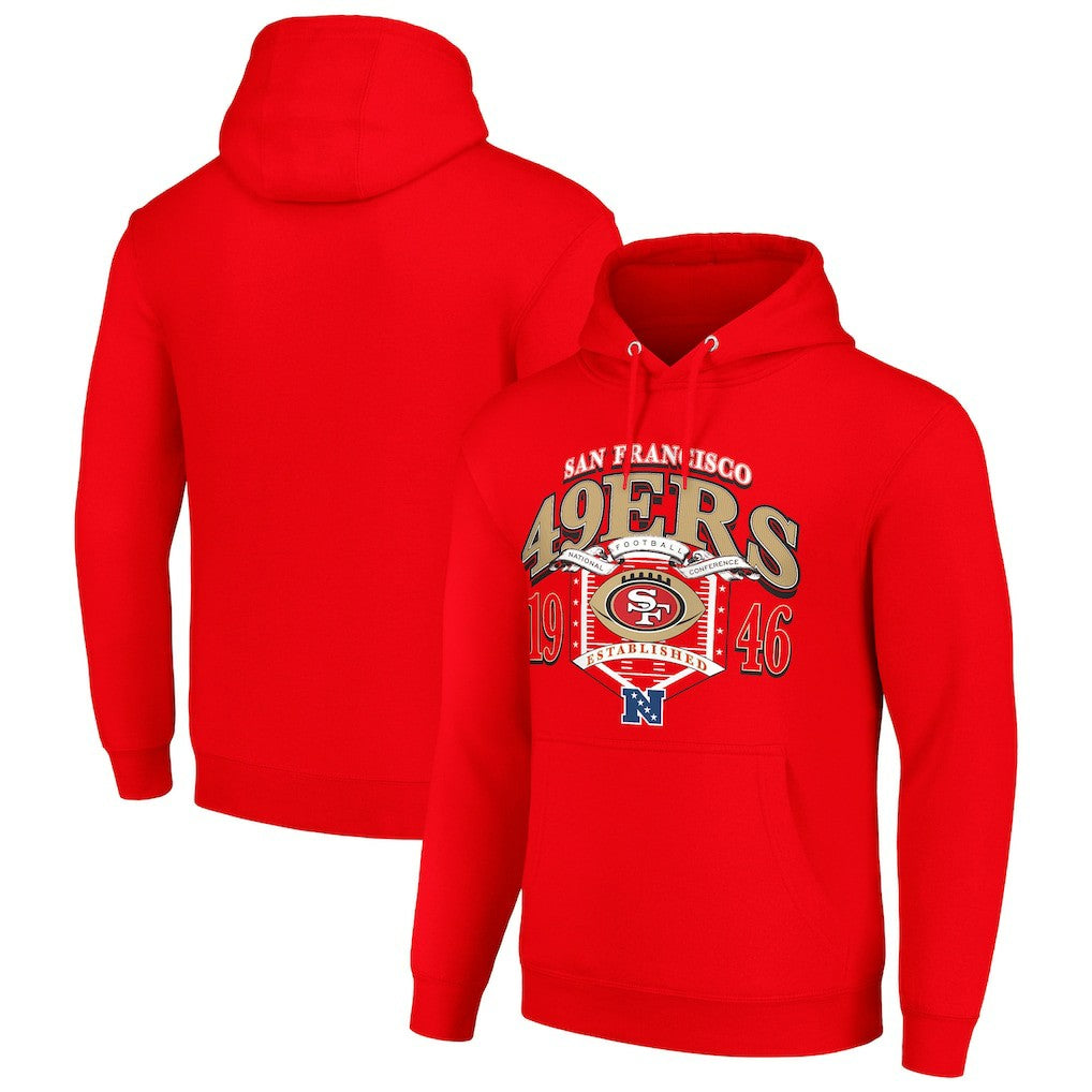 San Francisco 49ers Starter 80s Retro Pullover Hoodie - Scarlet on sale