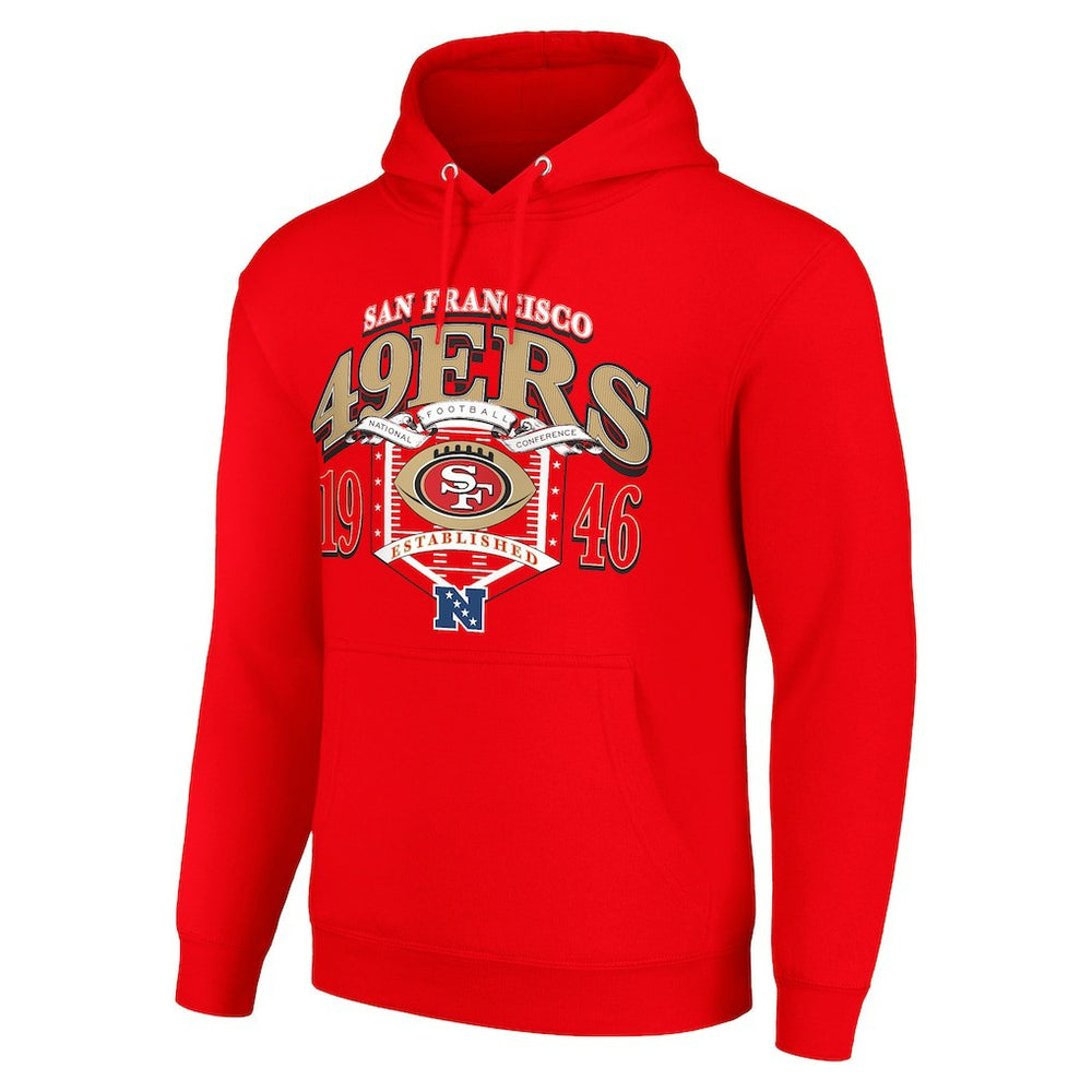 San Francisco 49ers Starter 80s Retro Pullover Hoodie - Scarlet on sale